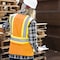 Pioneer Ladies Mesh Back Vest, Orange, Small V1021850U-S - alternate 3
